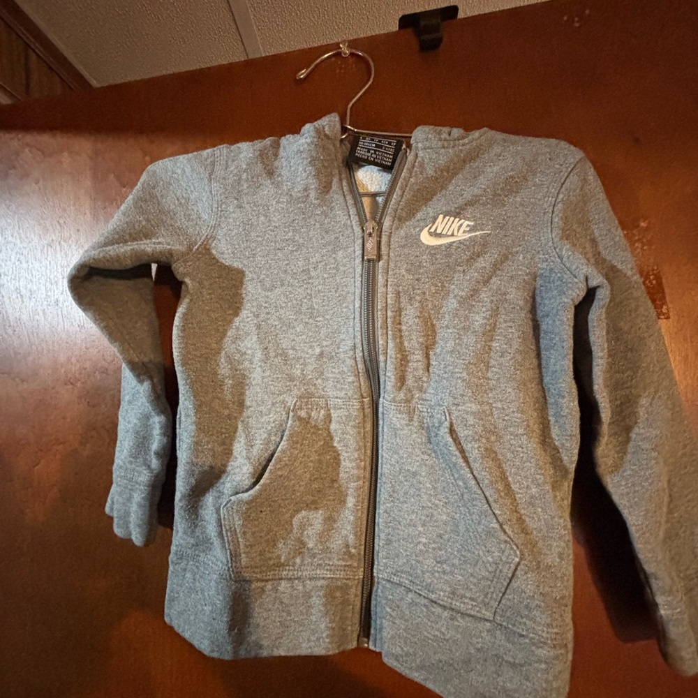 Nike Kids Heather Gray Hoodie toddler 3-4 years